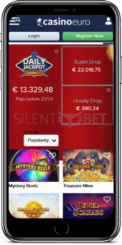 CasinoEuro Mobile App Download for iPhone & Android.